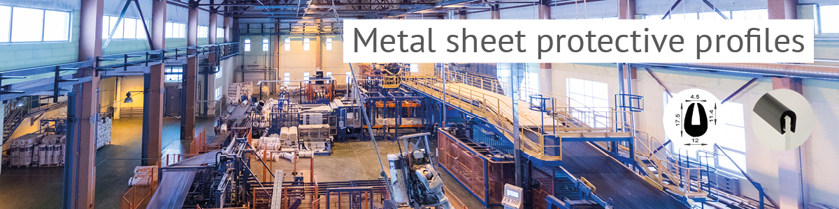 Metal sheet protective profiles 