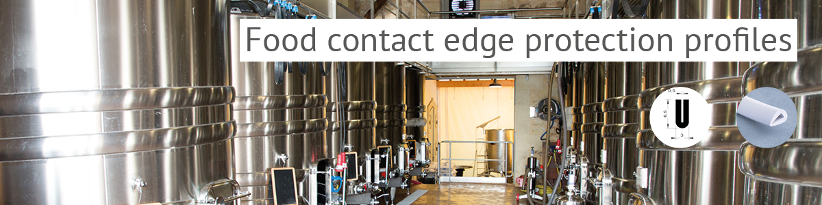 Food contact edge protection profiles