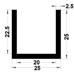 Profil 379 - Joint pince PVC armé gris