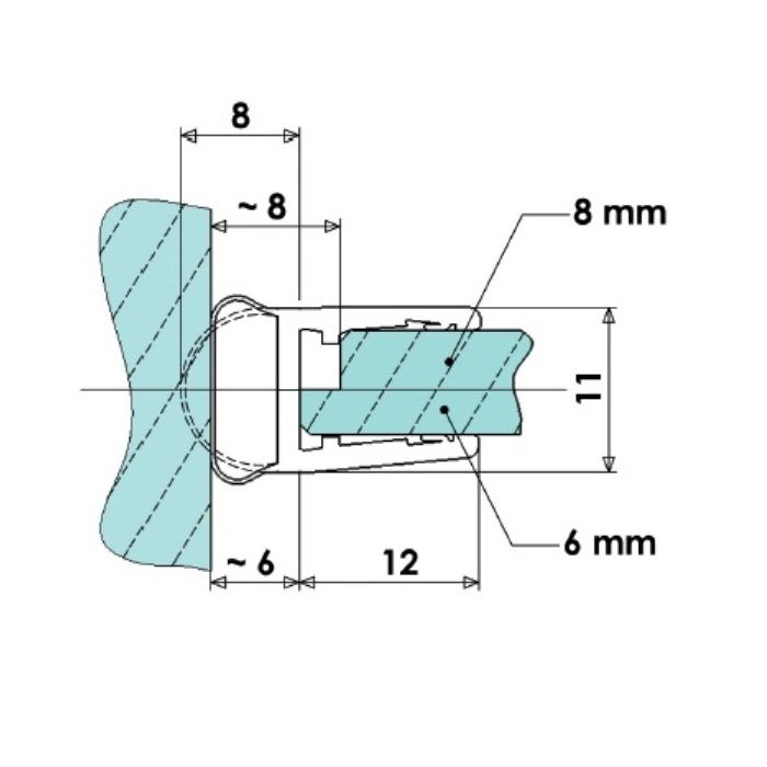 Joint de porte de douche translucide - PVC - PM 31001